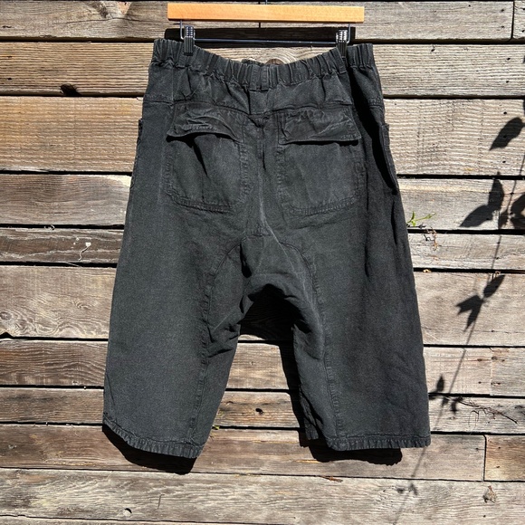 Free People drop crotch capri pant in black: Size M - Picture 2 of 8